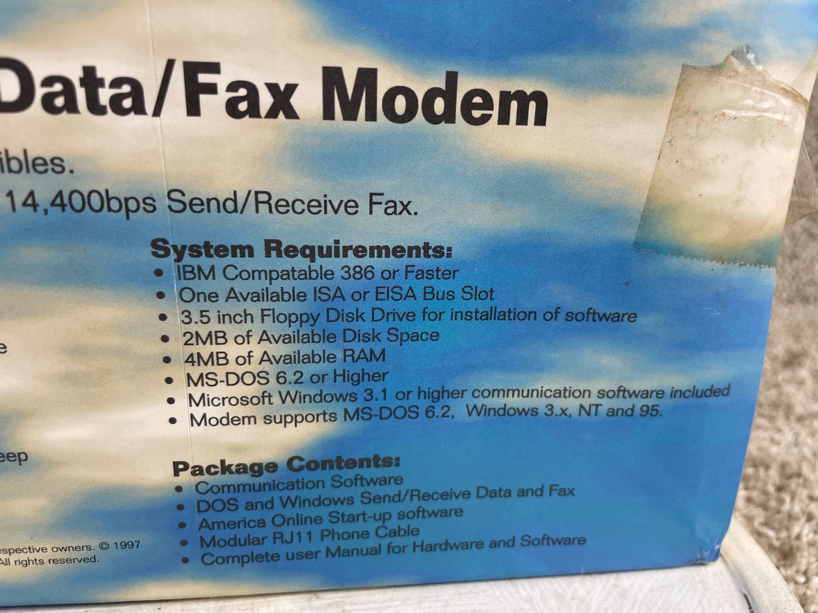Vintage Atlas Peripherals 33.6 Internal PC Data/Fax Modem