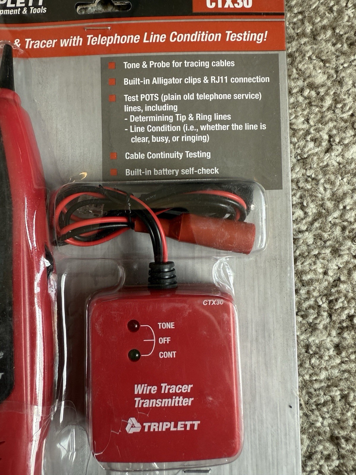 Triplett CTX30 Tone and Probe Kit NEW