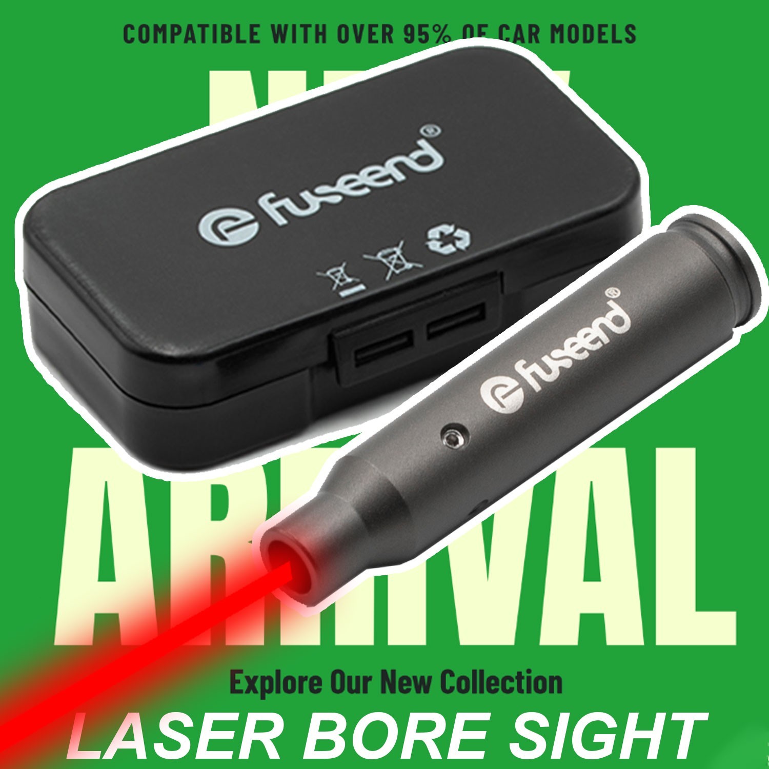 Laser Dry Fire Training Cartridge Red Laser Bore Sight 223 REM Barrel Cartridge