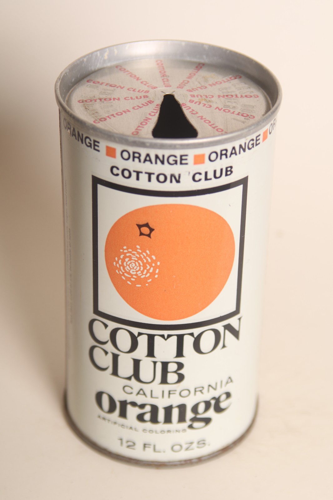 Cotton Club Orange soda can - 12oz
