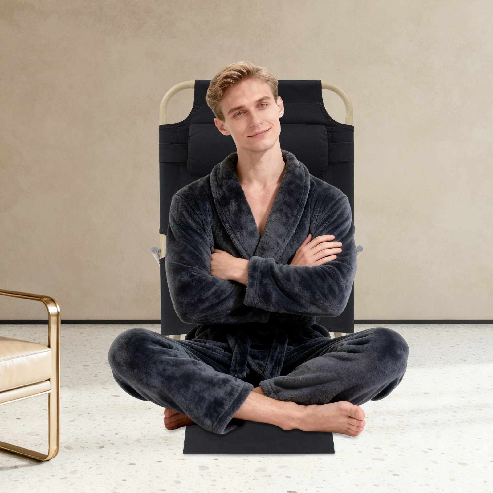 Lifting Bed Backrest Folding Adjustment Level Sit up Back Rest with Beadrest