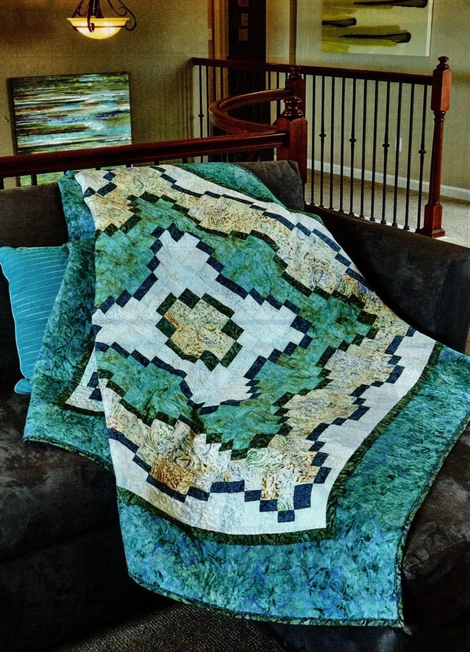 Blue Lagoon Quilt Pattern Pieced MV
