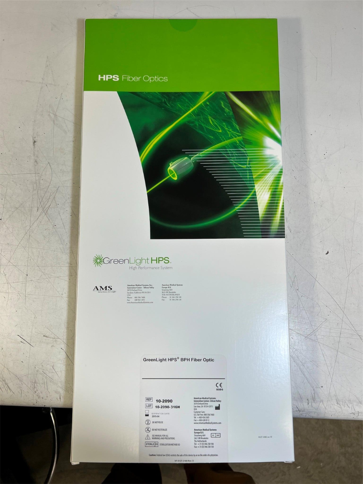 AMS Laserscope GreenLight HPS BPH Fiber Optic w/Smart Card 10-2090 Open Package