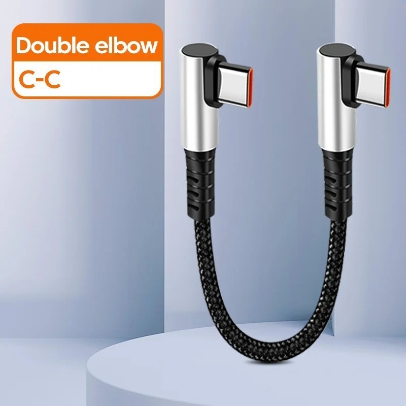 Multiple Device Short USB to Type C Fast Charging Data Transfer Cable for