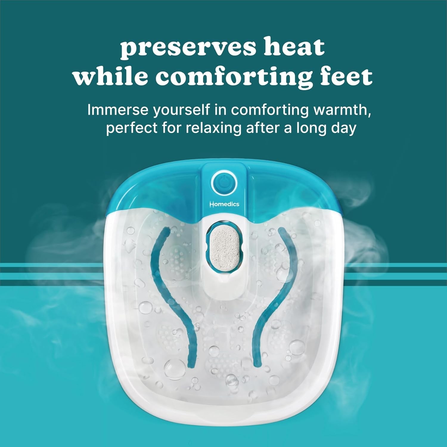 Bubble Mate Foot Spa, Toe Touch Controlled Foot Bath with Invigorating Bubble...
