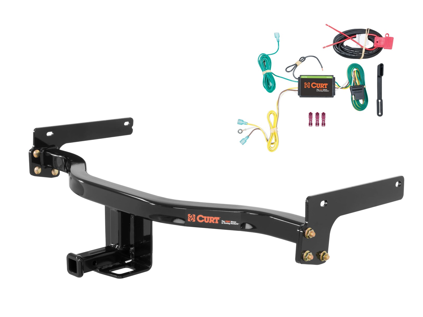 Curt Trailer Hitch & Wire Harness Custom Class 2 1-1/4in Receiver 12096 56262