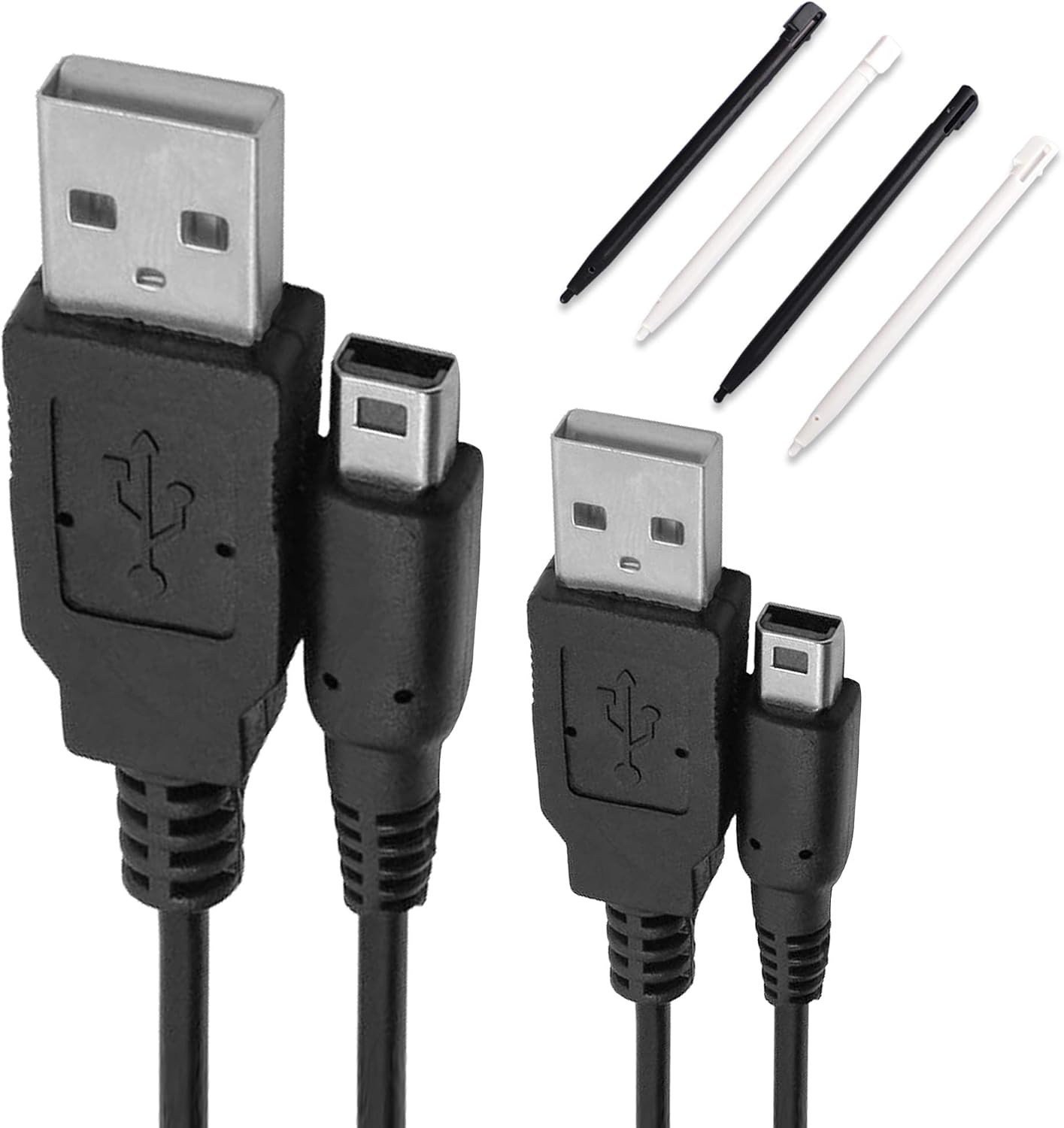 Dsi USB Charger Cable Kit, AC Power Adapter Charger Cable and Stylus Pen for Nin