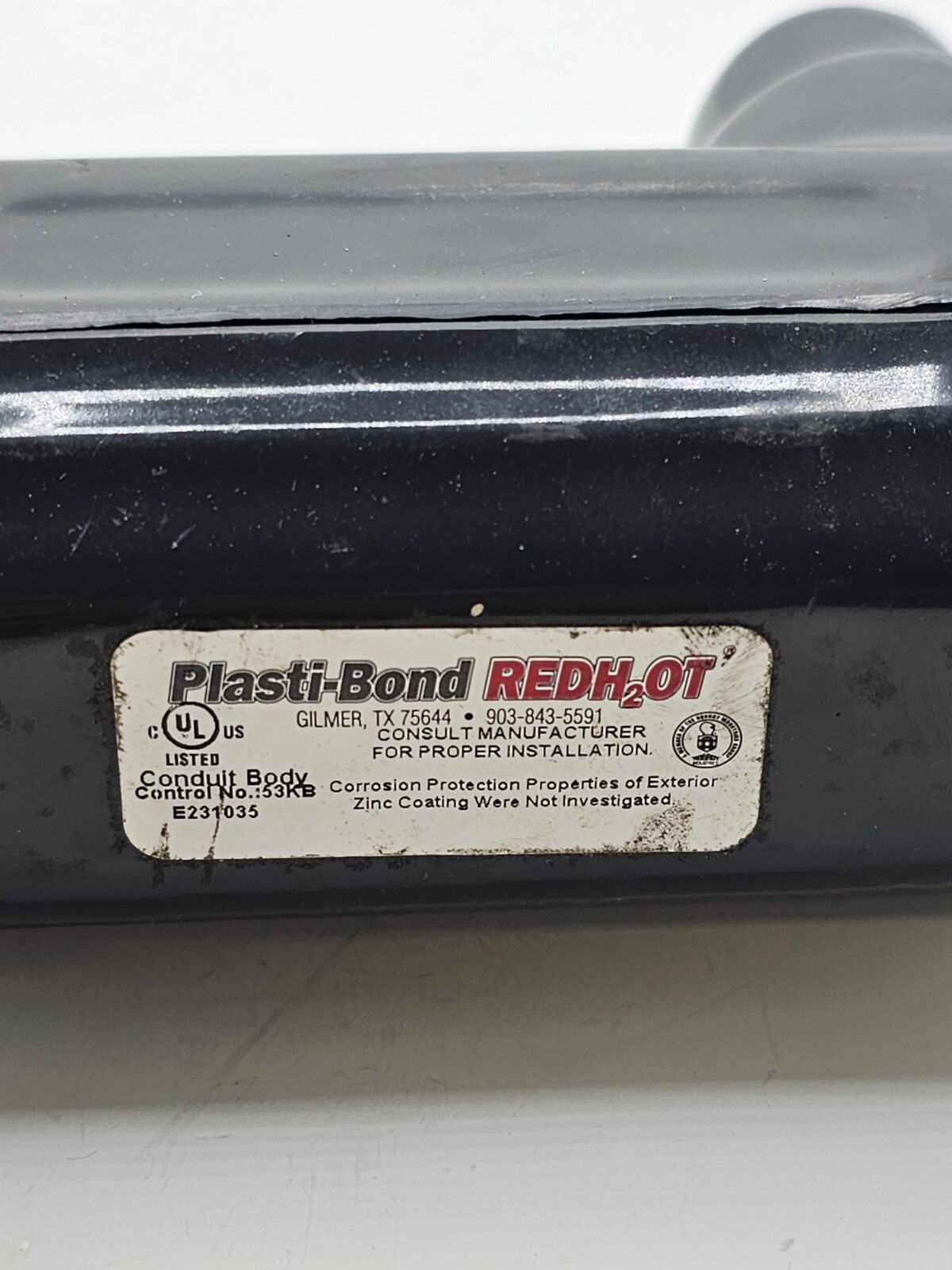 Plasti-Bond RedH2OT PVC Coated E231035 53KB Left R6 16.8mm