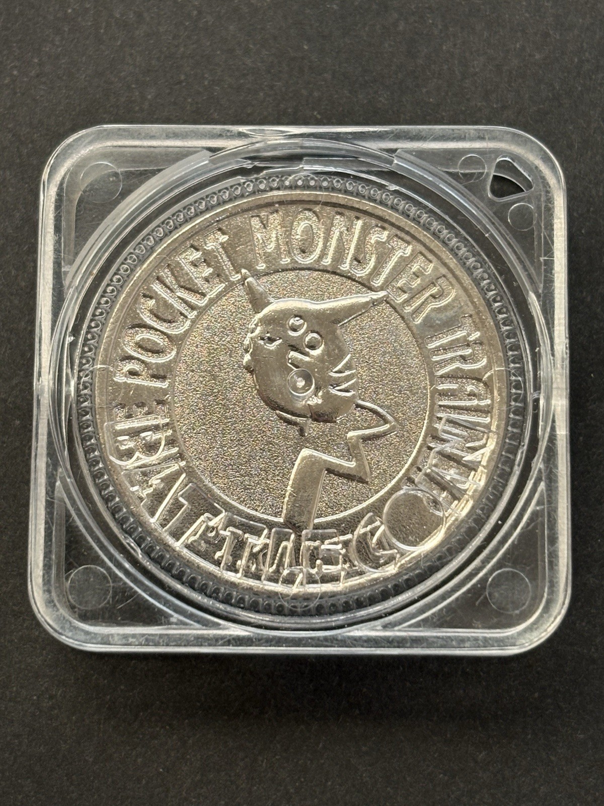 Pikachu NO.025 Pokémon Battle Coin Medal 1997 Pokemon Japanese Rare Silver Color