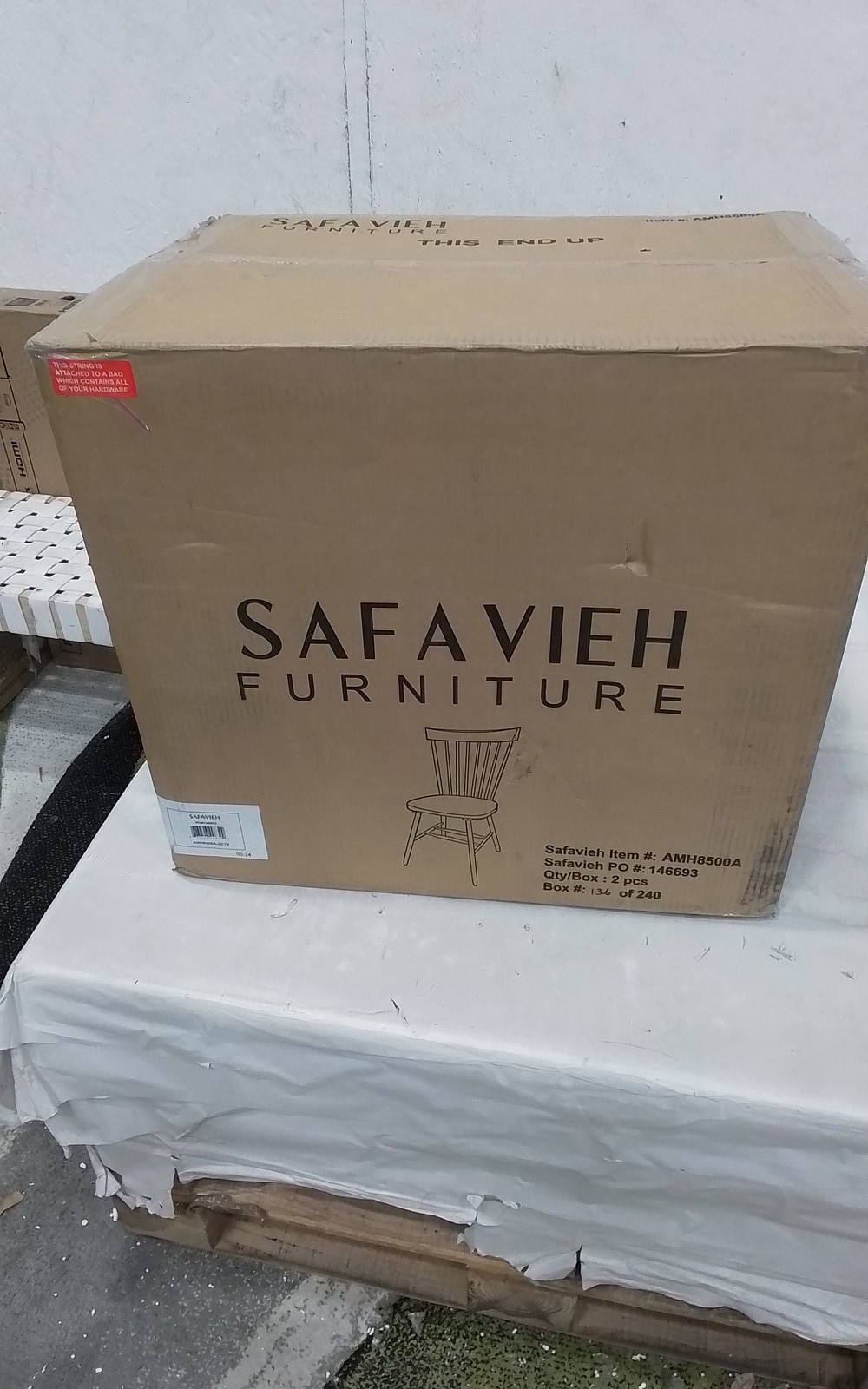 Safavieh PARKER SPINDEL SIDE CHAIR, Reduced Price 2172773482 AMH8500A