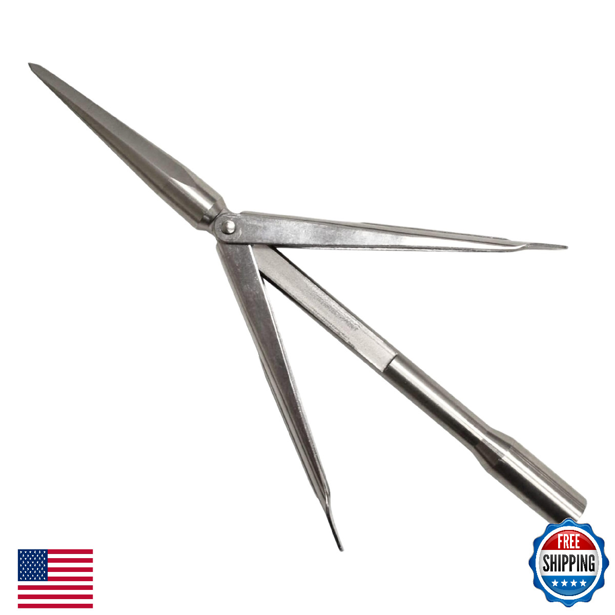 Scuba Choice Palantic 6" Tricuspid Speartip - Stainless Steel Spearfishing