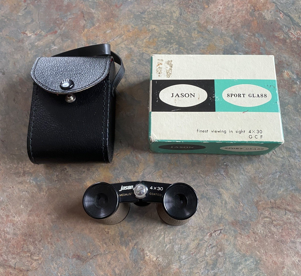 Jason Binoculars Fine Quality Sport Glass 4 x 30 Model No 118 In Box With Case