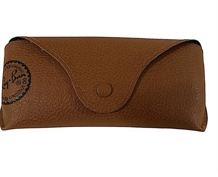 Ray Ban Original Logo Brown Eyewear Case Only New.