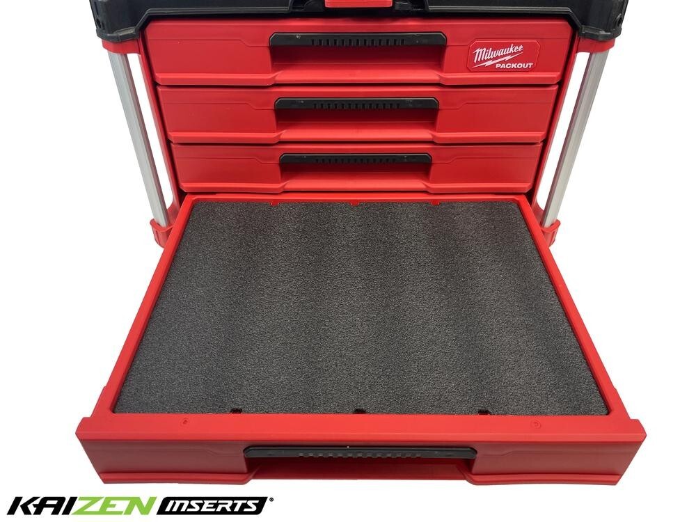 Milwaukee 48-22-8444 PACKOUT 4-Drawer Tool Box - Kaizen Foam Inserts