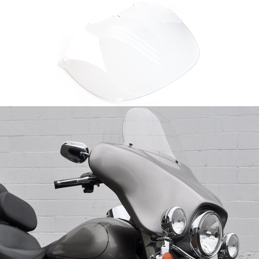 13"Clear Front Windshield for Harley Road Glide 1998-2013 ABS Plastic Windscreen
