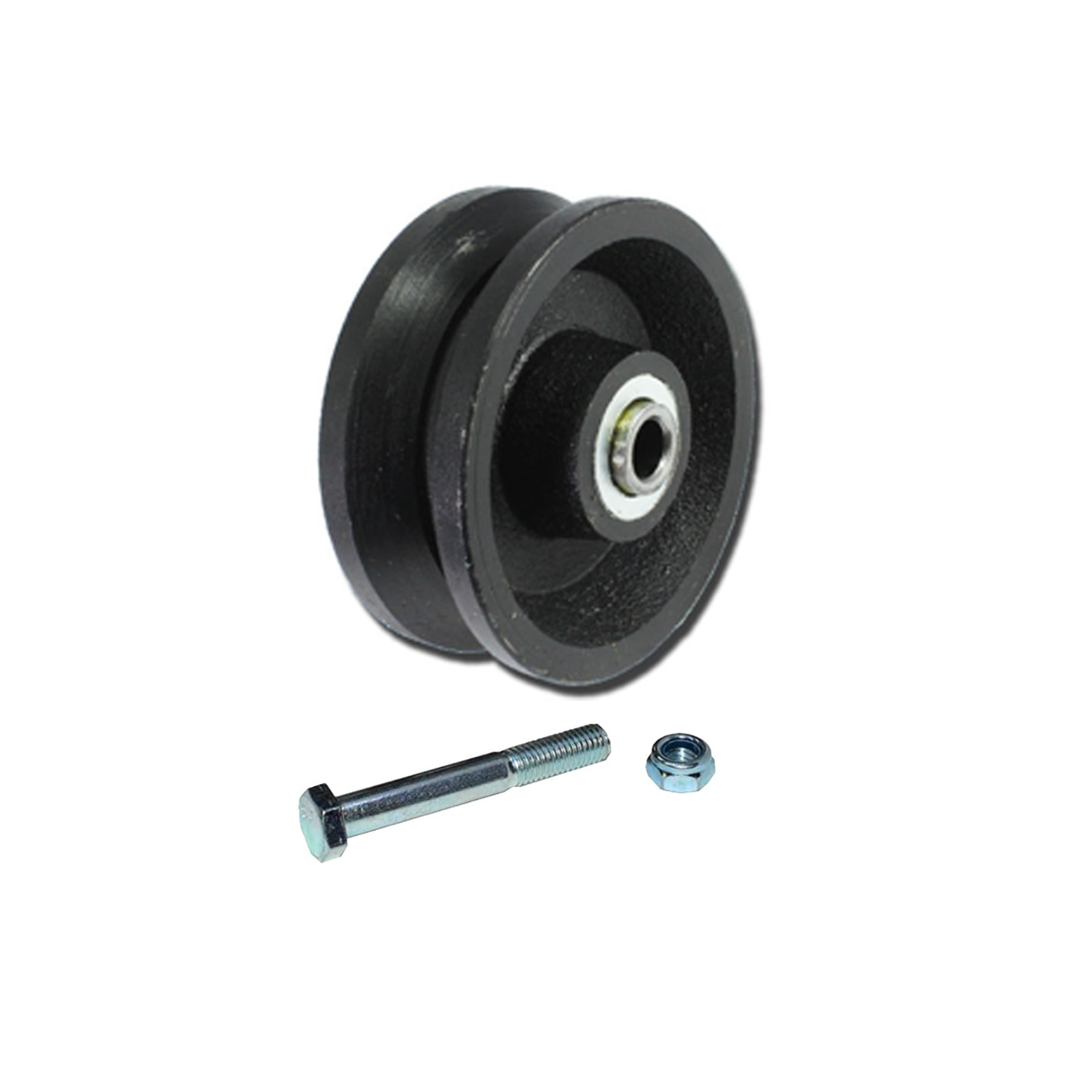 4" Cast Iron V Groove Wheel 1 Piece