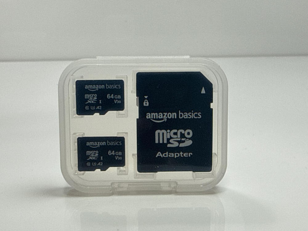 Amazon Basics 64GB microSDXC Card A2 U3 100MB s with Adapter 2 Pack