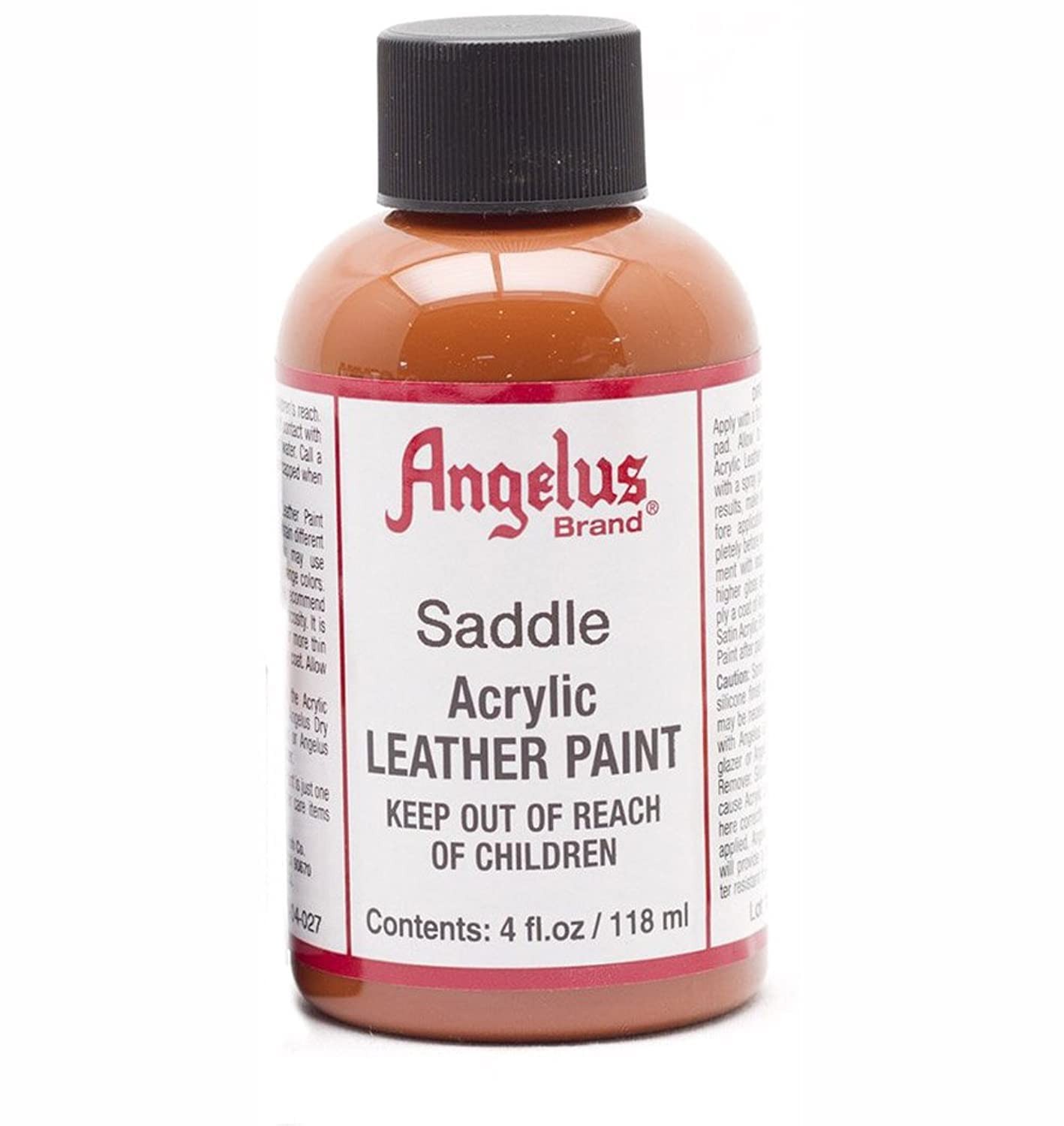 Angelus Acrylic Leather Paint, 4 Fl Oz (Pack of 4 1), Saddle