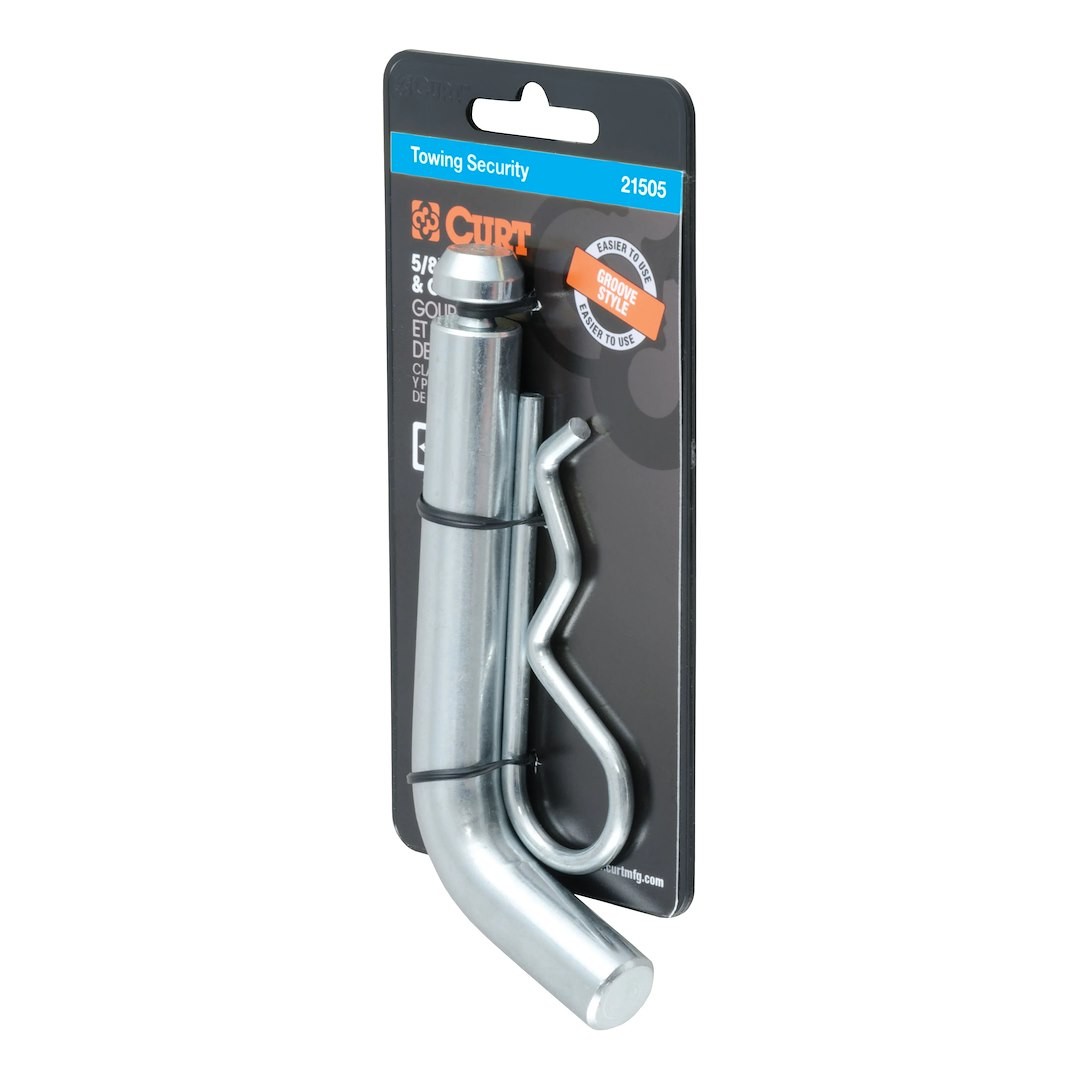 Curt 21505 Hitch Pin Bent Pin 5/8 Use With Class III and IV Hitches W/Groove