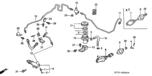 Genuine Acura Nut Paint Cutting (6MM) 90361-S7S-003
