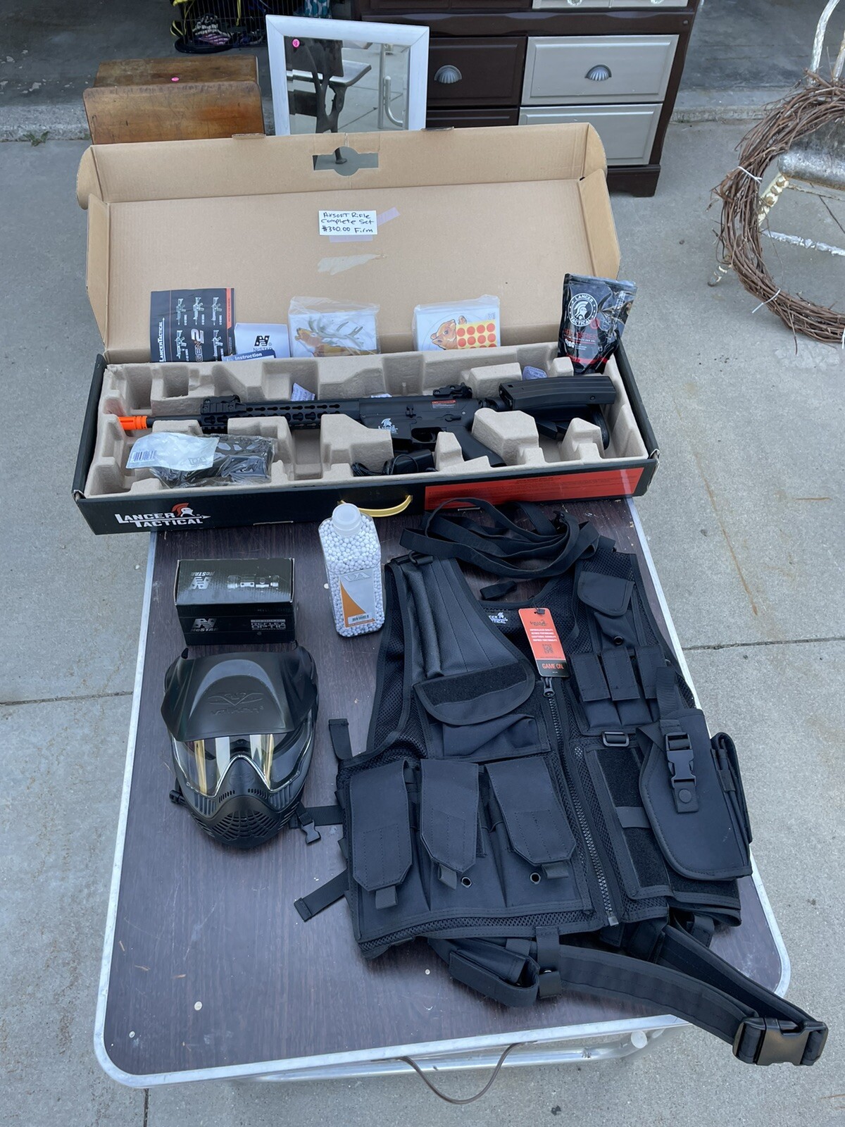 Lancer Tactical GEN2 Series M4 EVO AEG Airsoft Rifle Gun + 9.6 Battery + Charger