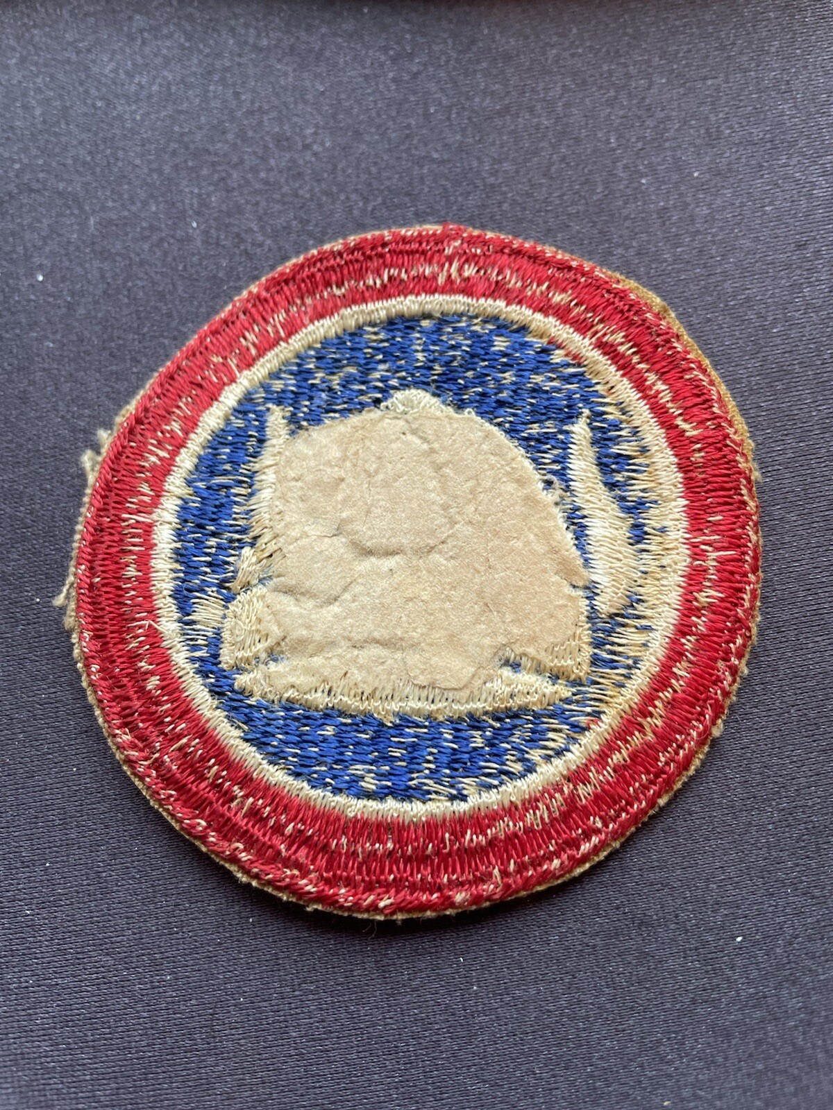 Original WW2 47th Infantry Division Patch Cut Edge Vintage Field Worn