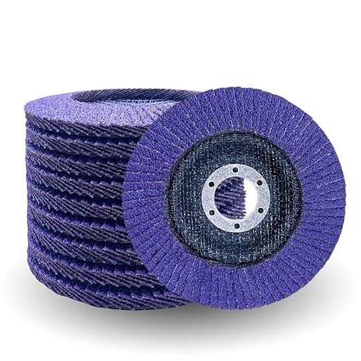 4 1/2" x 7/8" Zirconia/Ceramic Standard Density Flap Discs 40# Grit 10PACK