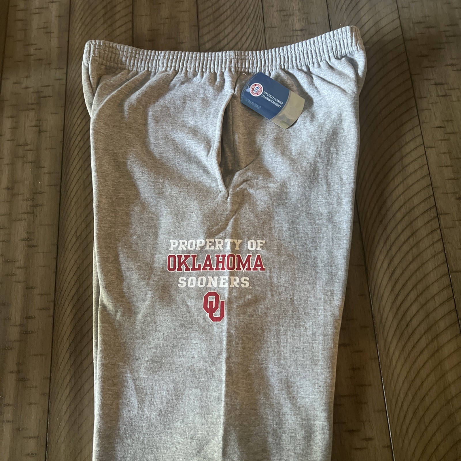 NWT OKLAHOMA SOONERS SWEATPANTS SIZE LARGE MAJESTIC
