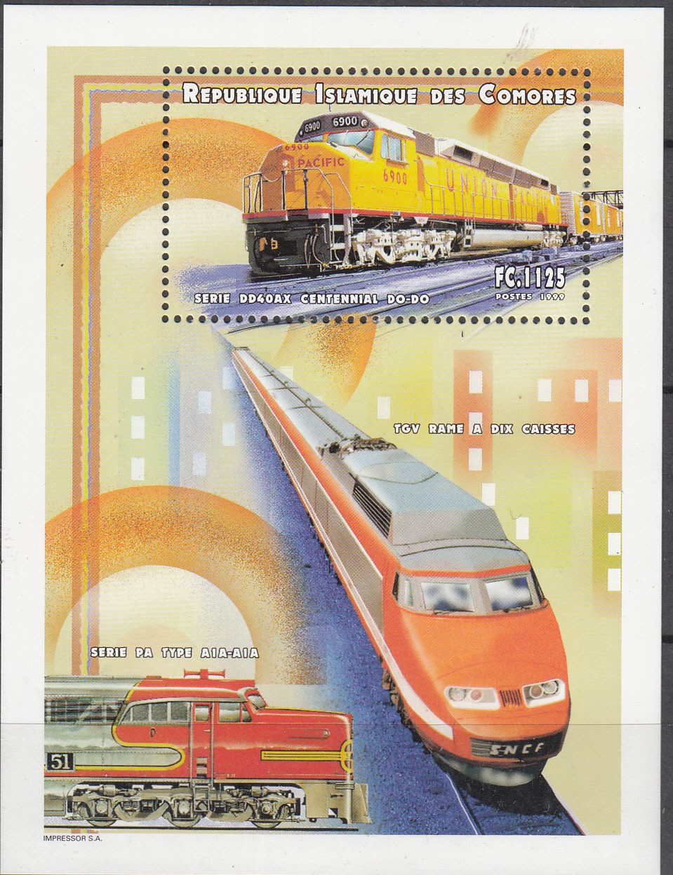 W COMORO 0943 LOCOMOTIVES