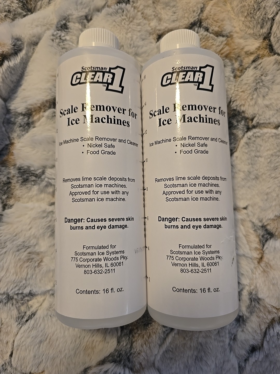 2 Scotsman Clear 1 Scale Remover  Ice Machines 16 fl oz Nickel Safe Food Grade