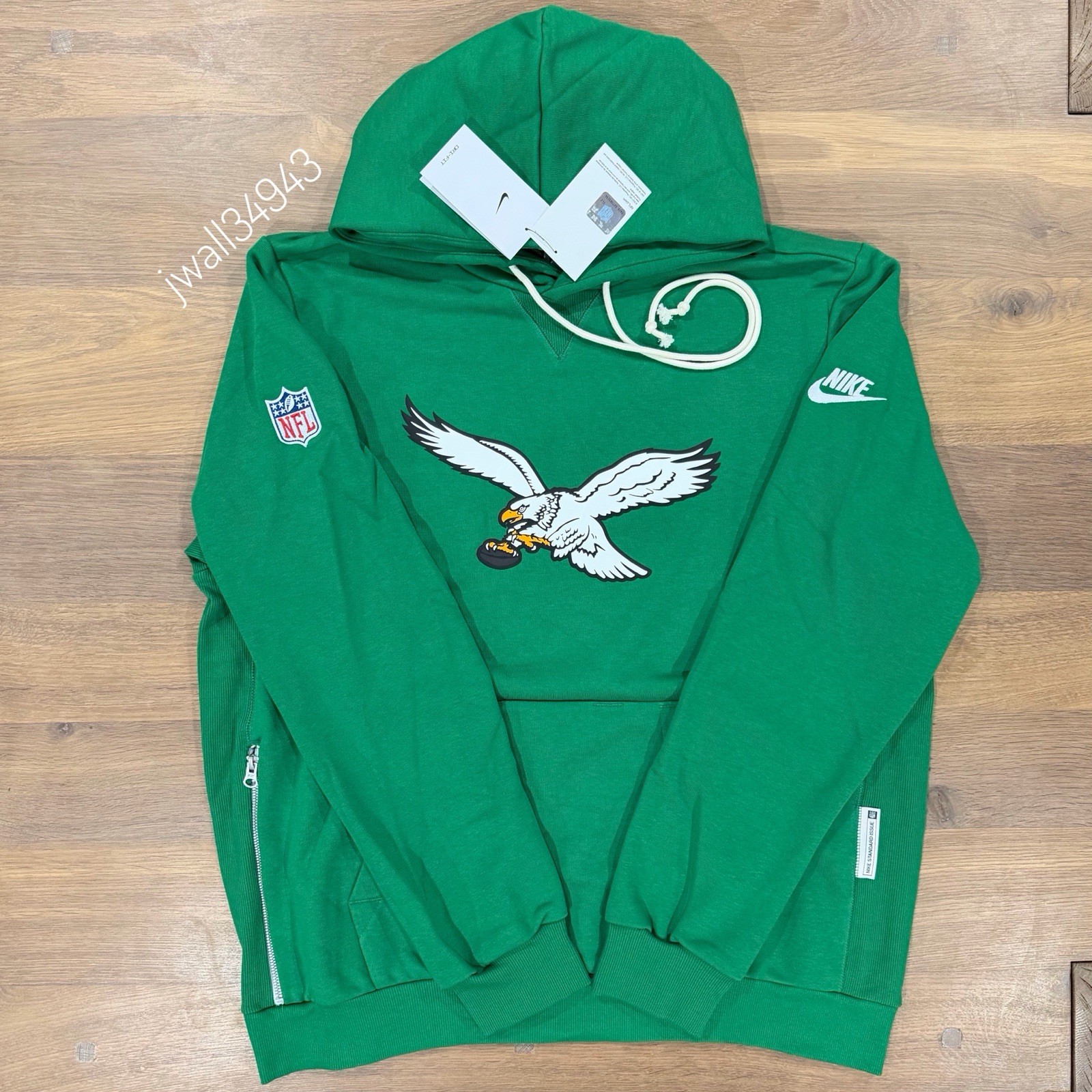Nike Philadelphia Eagles Hoodie Alt Kelly Green NFL Sideline Mens Standard Issue