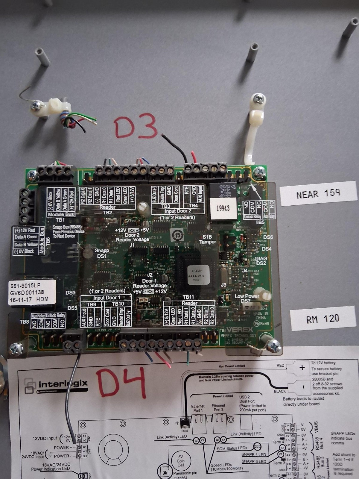 TruPortal TP-SYS-2D Gray Access Control Base System Interlogix
