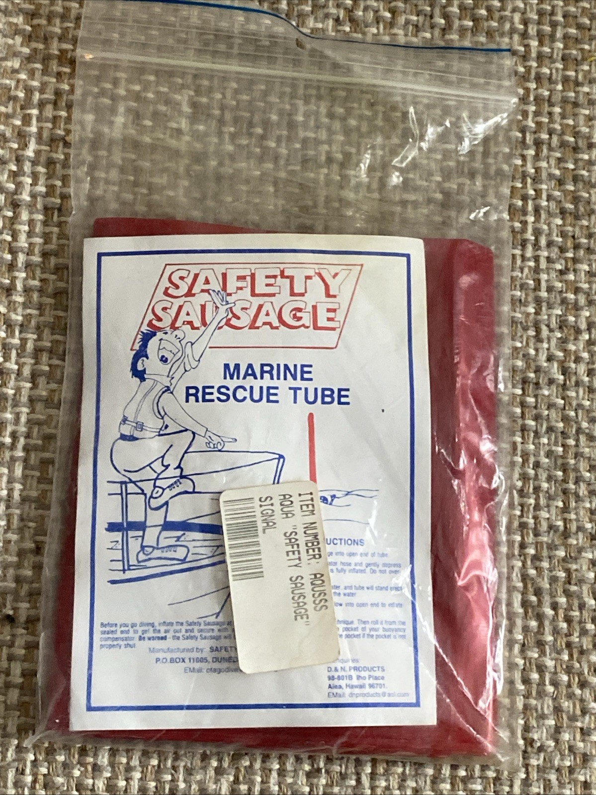 Scuba Safety Sausage Marker 2 Meters Above Water