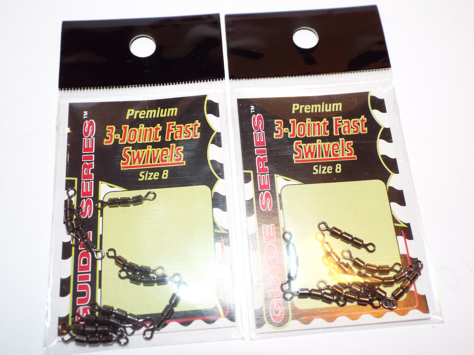 (20) PCS #8 GANDER MOUNTAIN Guide Series 3-Joint Swivels BALL BEAD CHAIN G#36159
