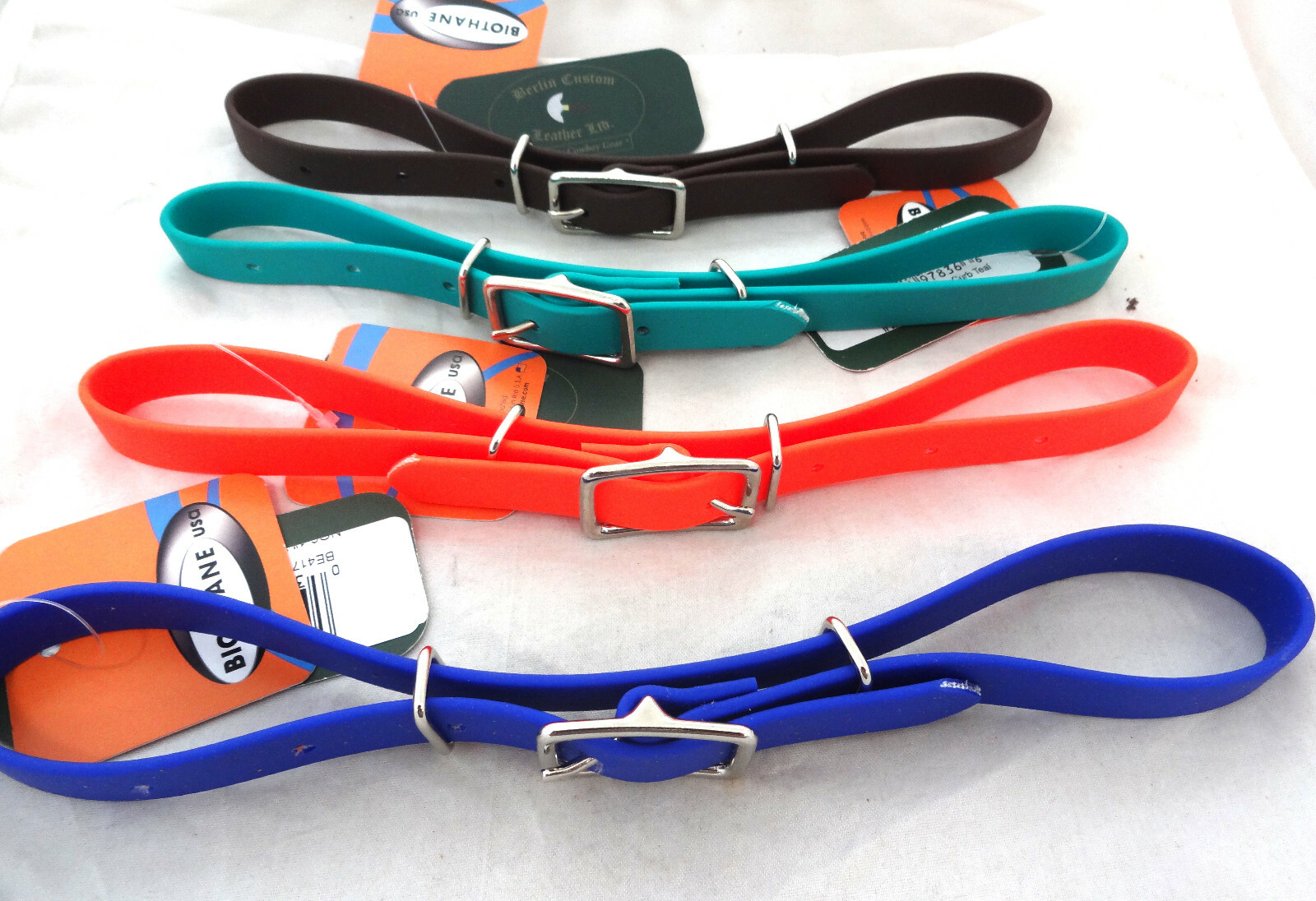 BioThane Nylon Curb Strap Berlin Custom Horse Tack Headstall Web Beta Colors New