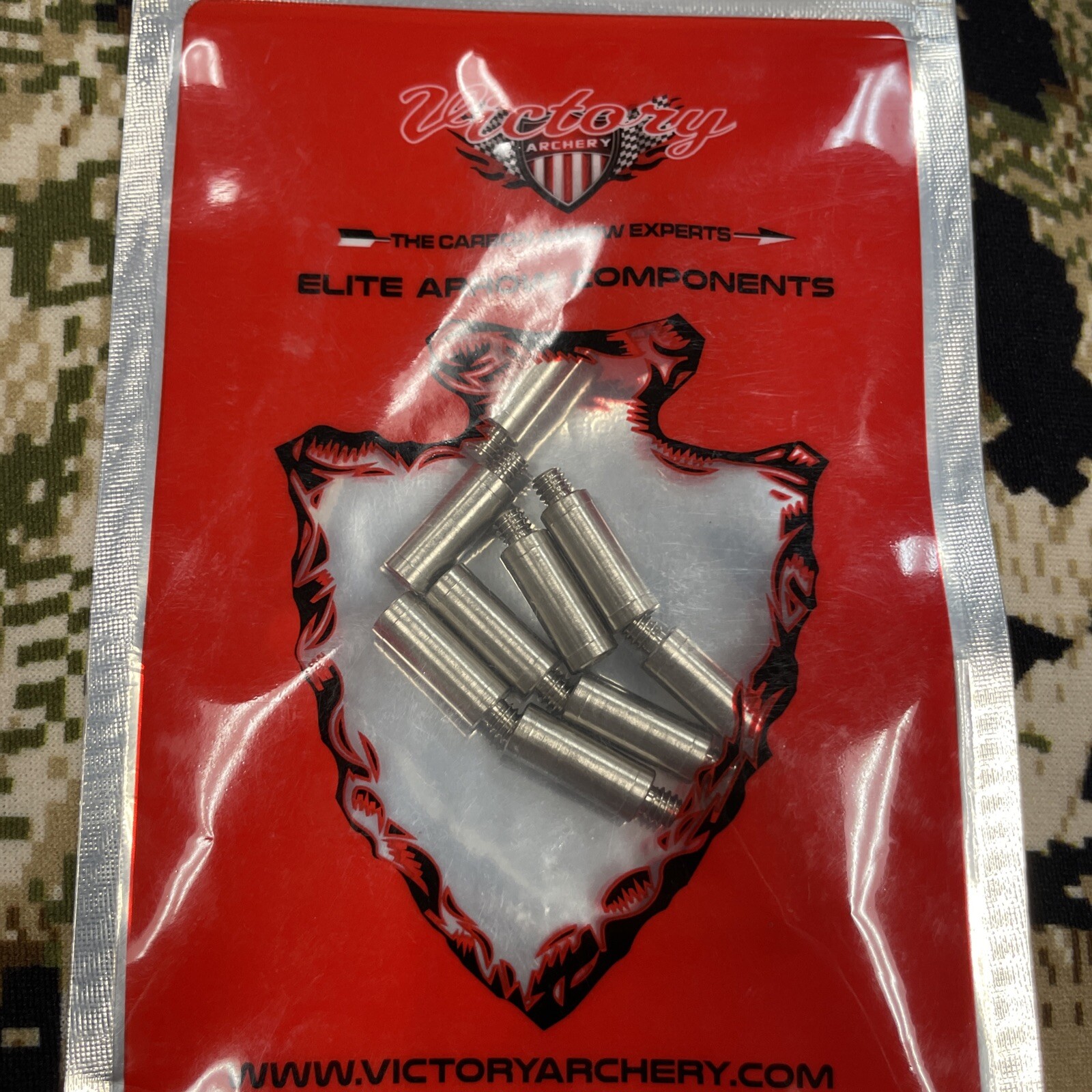 Victory Archery Elite Arrow Components Backweight .245 ID 50 Grain