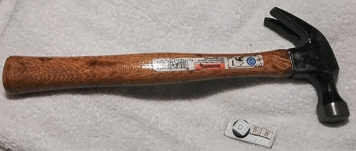 STANLEY 51-616 20oz. WOOD HANDLE CLAW HAMMER "VINTAGE ORIGINAL " USA 🇺🇸
