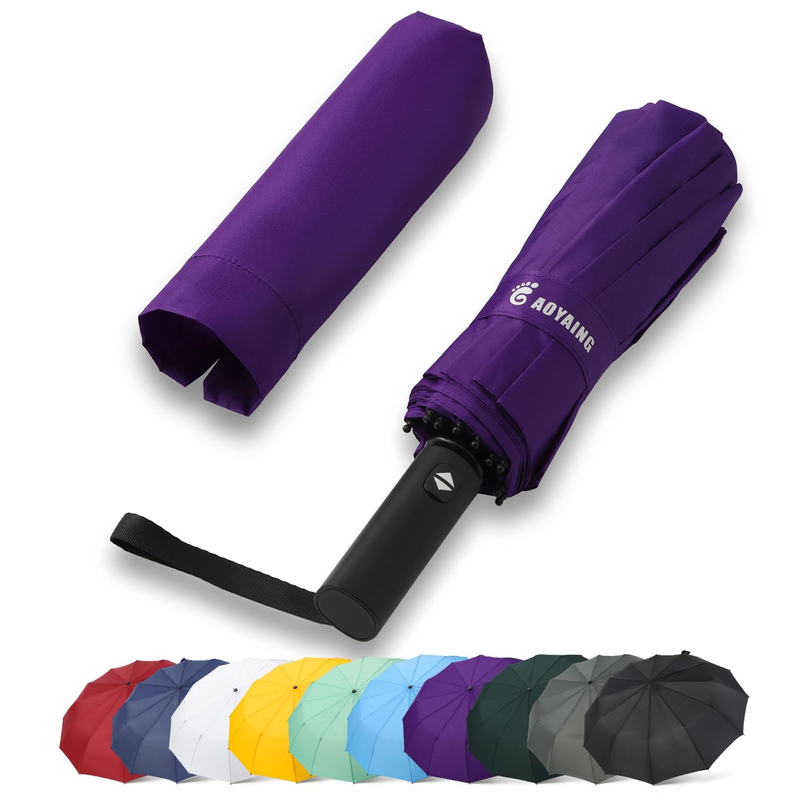 GAOYAING 46 Inch Large Automatic Travel 46 Inches, Mysterious Purple