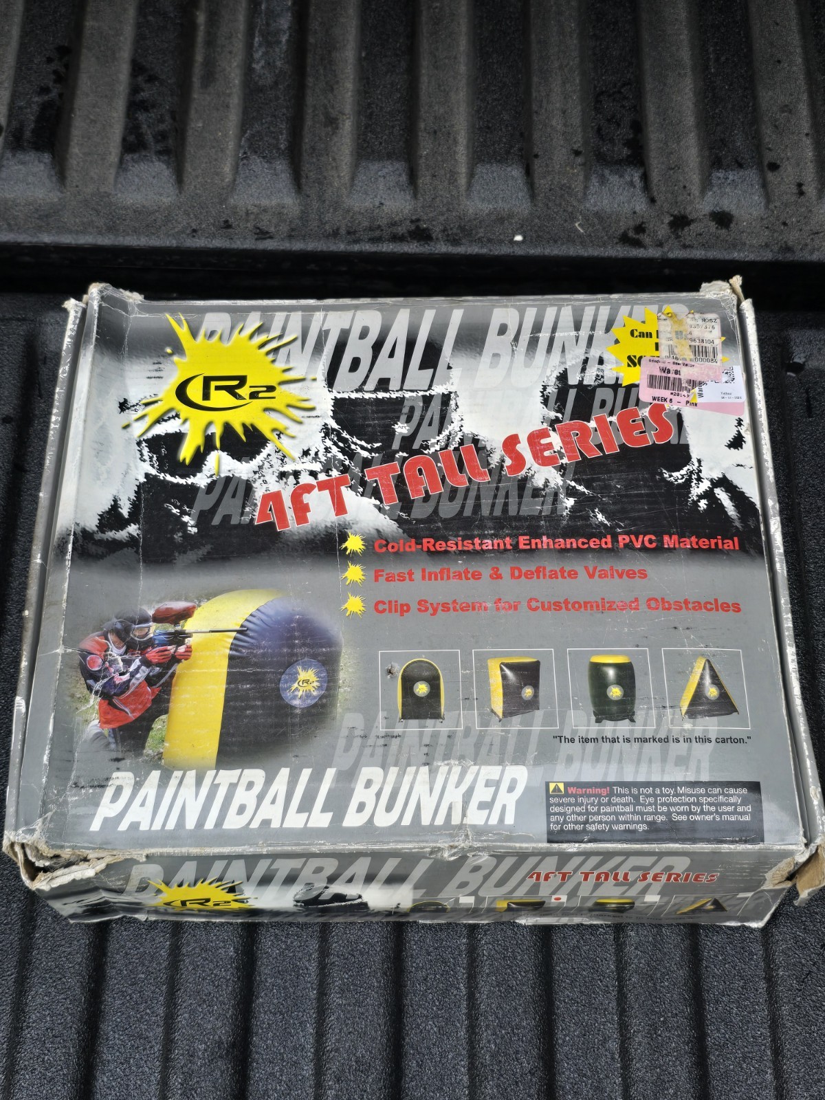 R2 4FT Inflatable Rectangle Paintball Bunker Barrier Airsoft Nerf Laser Tag New