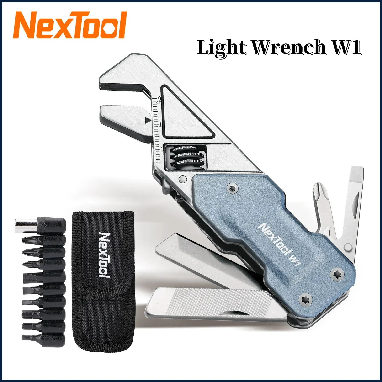 NexTool Adjustable Wrench 6 In 1 EDC Multitool Pocket Hand Tools Kit Screwdriver