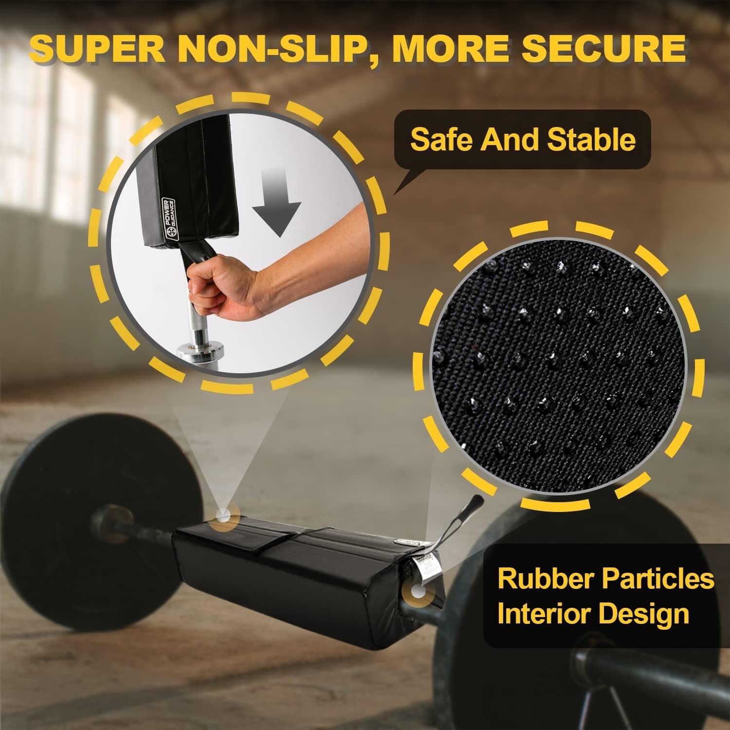 Square Hip Thrust Pad Barbell Squat Pad Protective Pad for Barbell Bench Press,