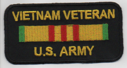 MILITARY PATCH  U.S. ARMY  " VIETNAM VETERAN " SERVICE