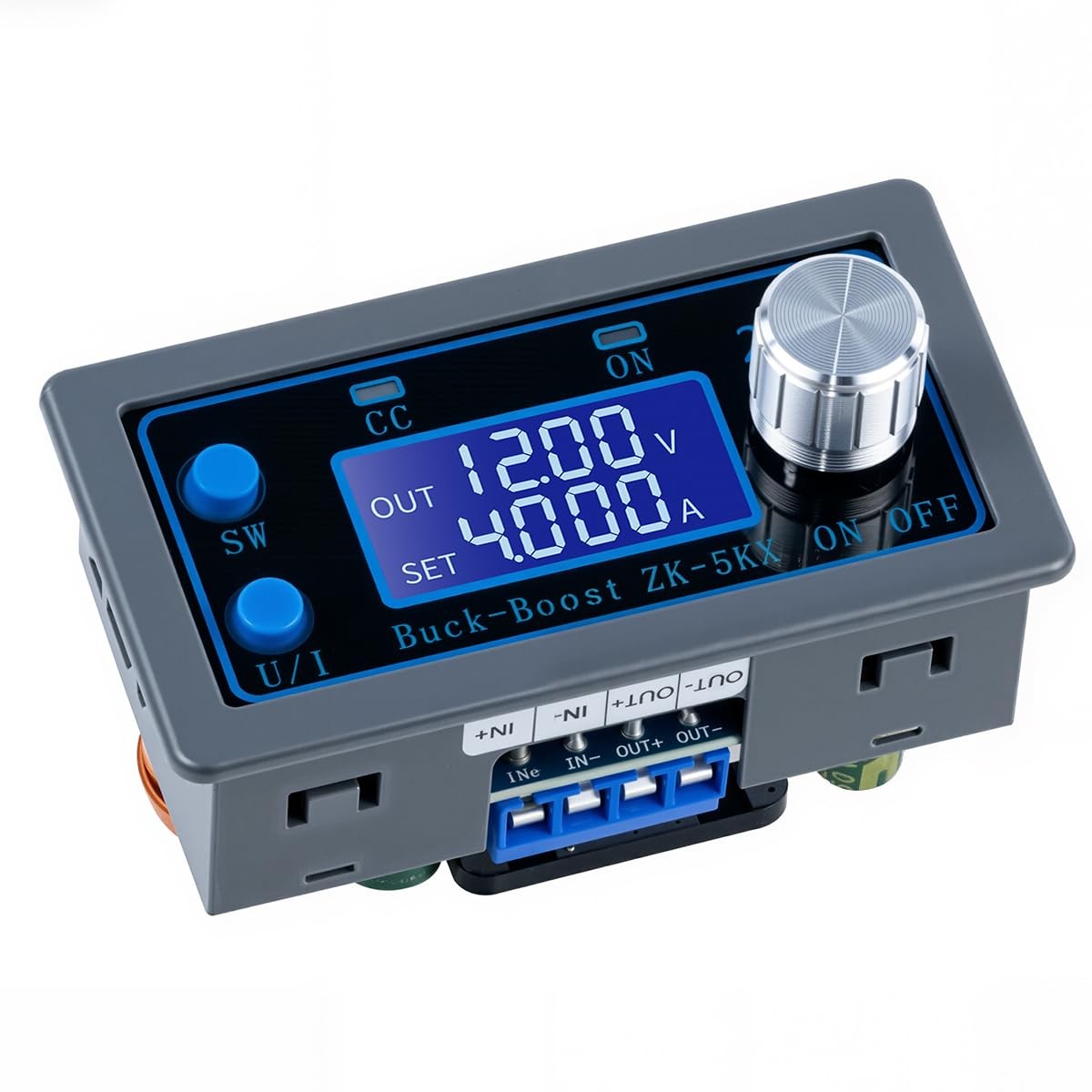 DC DC Buck Boost Power Converter CC CV 0.6-36V 5A 5V 6V 12V 24V Power Module ...