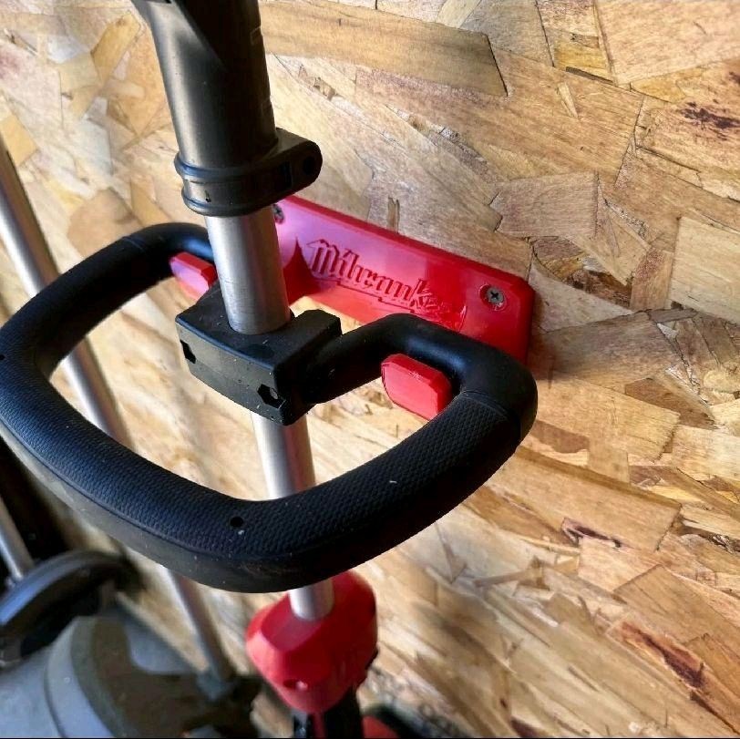 Wall Mount for Milwaukee M18 Fuel Powerhead String Trimmer 3D Printed PETG