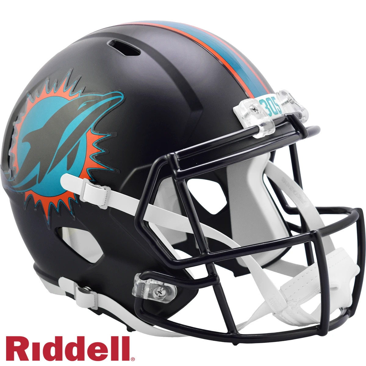 *RIVALRIES* MIAMI DOLPHINS NFL FULL SIZE SPEED REPLICA RIDDELL FOOTBALL HELMET!