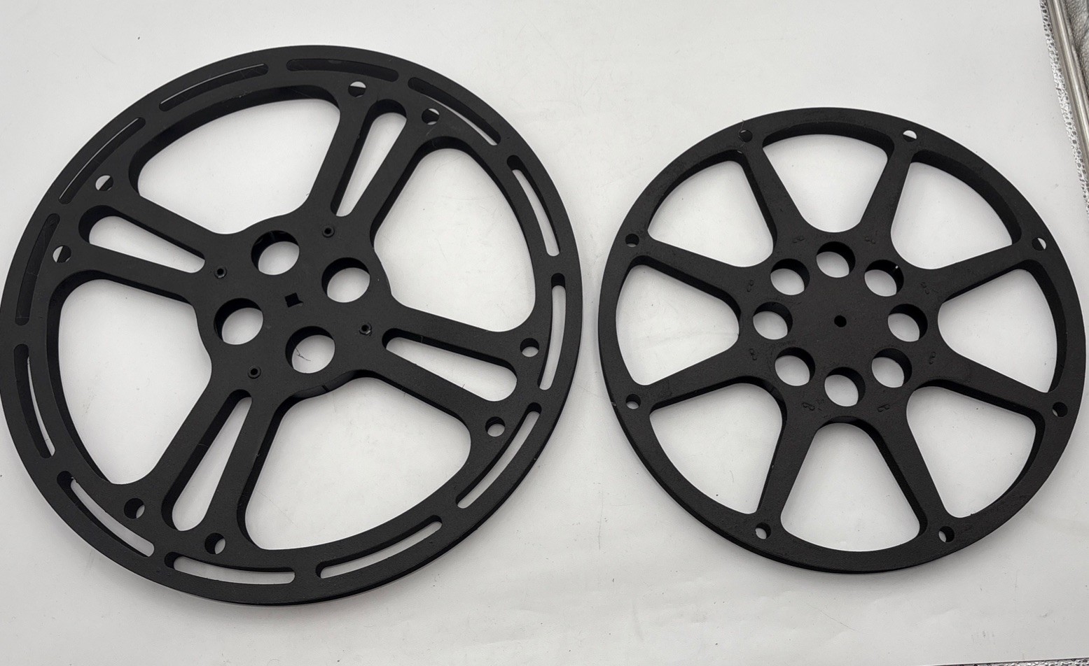Vintage Movie Reels  15” Motion Picture Enterprise, 12” Bell & Howell Decor