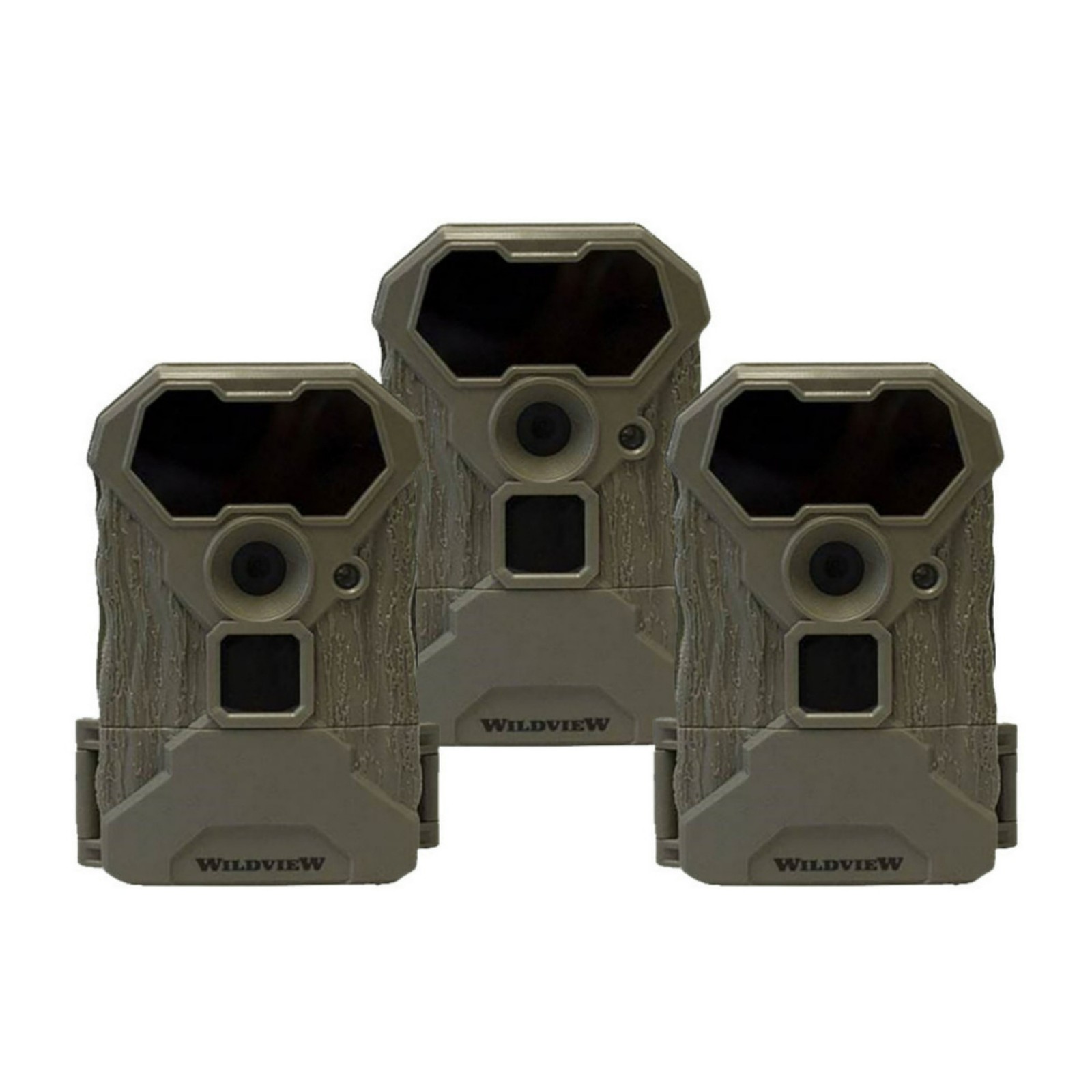 Stealth Cam Wildview 14MP 0.7 Second Trigger Speed Trail Camera 3 Pack (Gray)