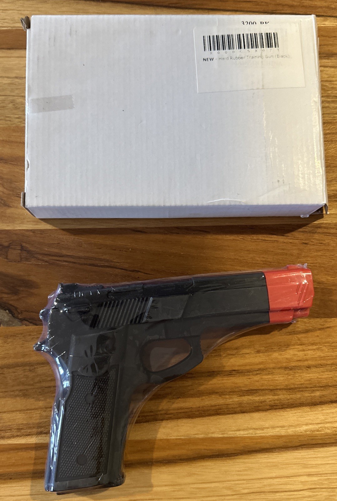 7" Black Rubber Training Pistol Non-Lethal Law Enforcement Practice Replica 7in