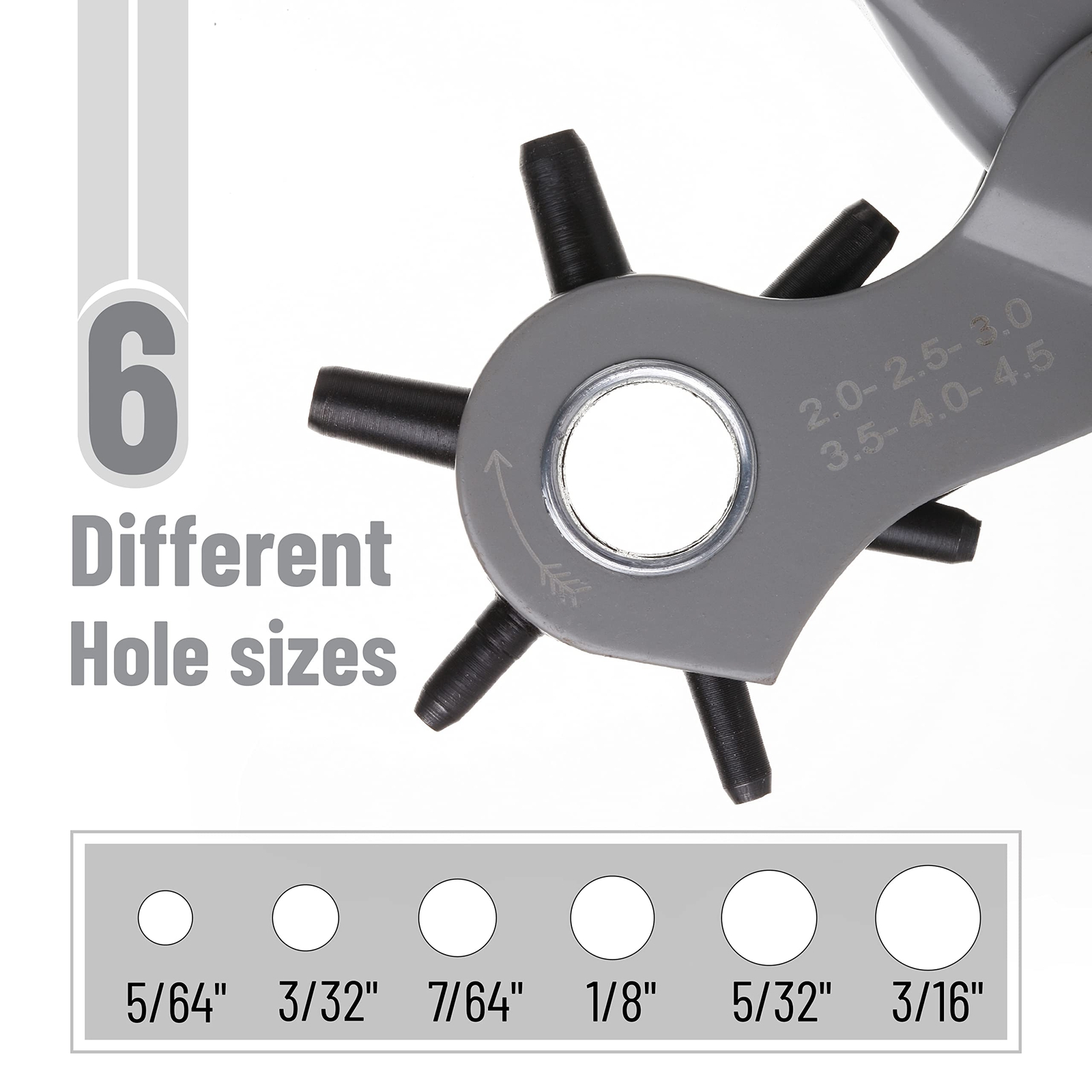 Leather Hole Punch Tool Multi Hole Sizes For Belts And Leather