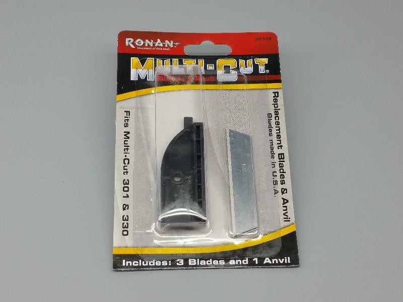 Ronan Multi-Cut 3 Pack Replacement Blades With Anvil For 301 & 330